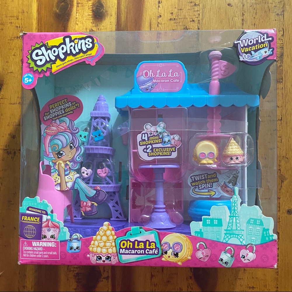 NEW Shopkins Oh La La Macaroon Cafe